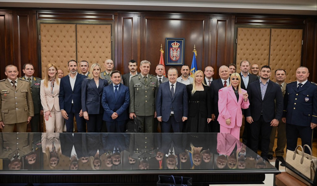 Министар унутрашњих послова Ивица Дачић примио у Палати Србија полазнике 15. класе Високих студија безбедности и одбране