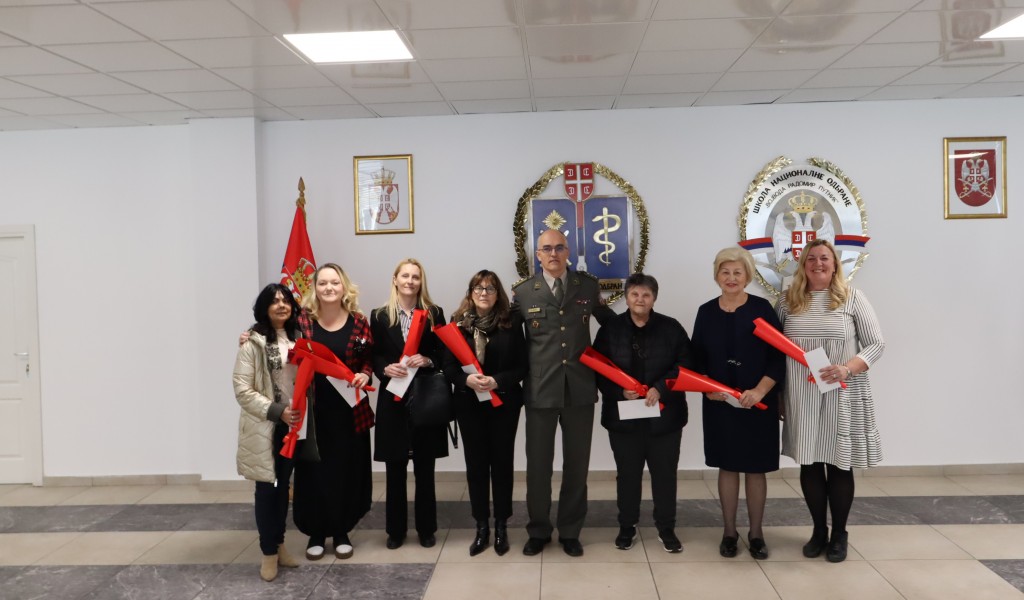 Међународни дан жена - 8. март обележен у Школи националне одбране „Војвода Радомир Путник“ Универзитета одбране