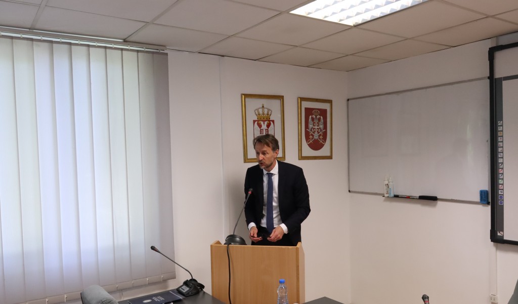 Предавање амбасадора Европске уније у Србији слушаоцима 15. класе Високих студија безбедности и одбране  Школе националне одбране „Војвода Радомир Путник“